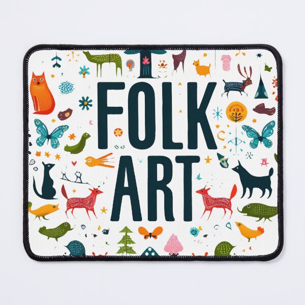 Item preview, Vibrant Scandinavian Folk Art - Nature and Animals in Traditional Nordic Style by heidiannemorris ©️ designed and sold by FOLK ART FUSION.