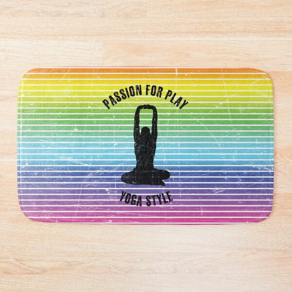Item preview, Black silhouette of a man practicing seated yoga designed and sold by HarridanCreates.