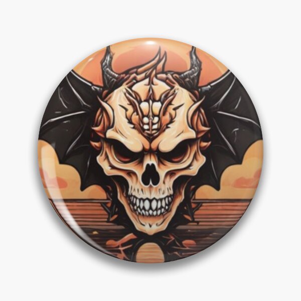 Item preview, Peachy Unique Retro Sunset Skull Designs  designed and sold by AYACHI90.