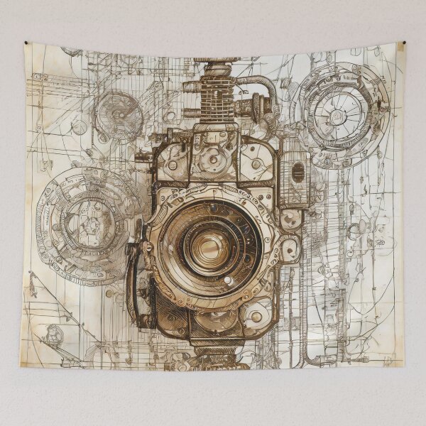 Item preview, Retro-Future Blueprint: Unveiling Tomorrow's Past designed and sold by drawbey.
