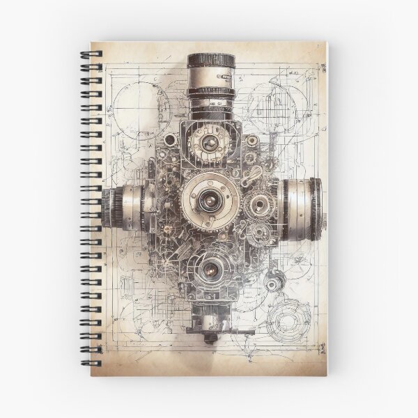 Item preview, Retro-Future Blueprint: Unveiling Tomorrow's Past designed and sold by drawbey.