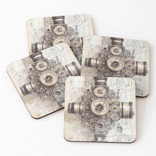 Item preview, Retro-Future Blueprint: Unveiling Tomorrow's Past designed and sold by drawbey.