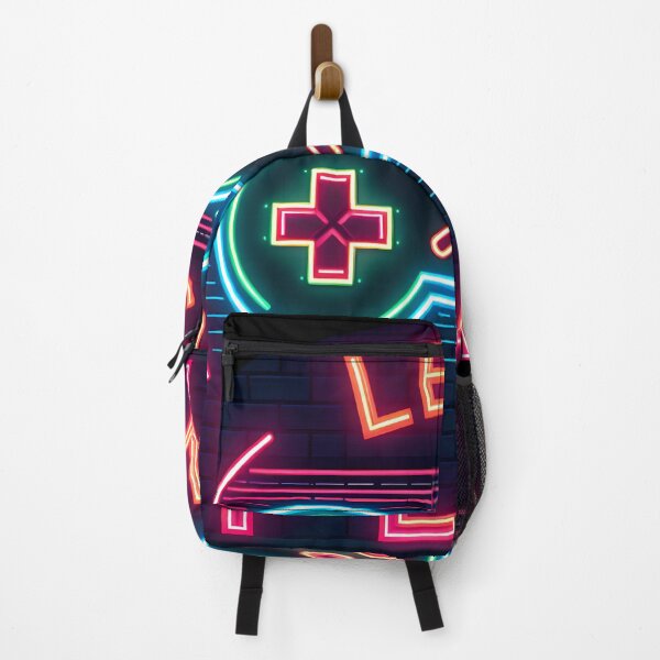 Item preview, Let's Play, game, neon, retro controller designed and sold by maxmaj.