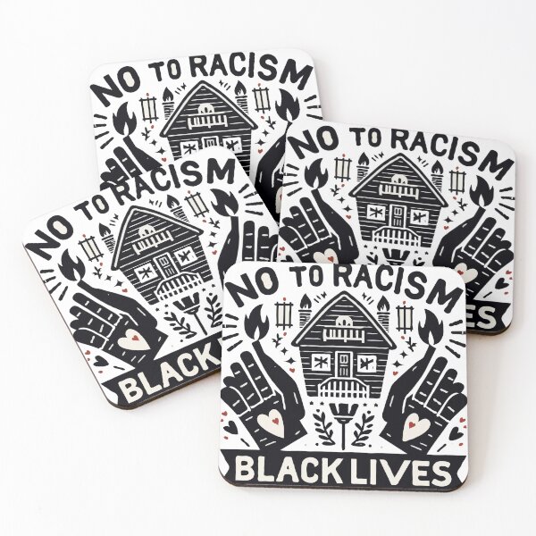 Item preview, no to racism black lives designed and sold by TshirtTalkYou.