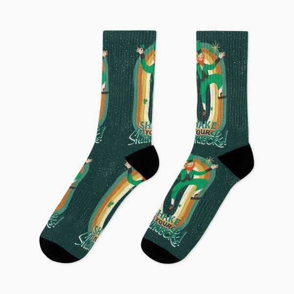 Item preview, Colorful Unisex Shake Your Shamrocks St Patricks Day Dancing Leprechaun Trendy Slogan Gift Idea designed and sold by EYE ILLUSTRATE  GRAPHICS.