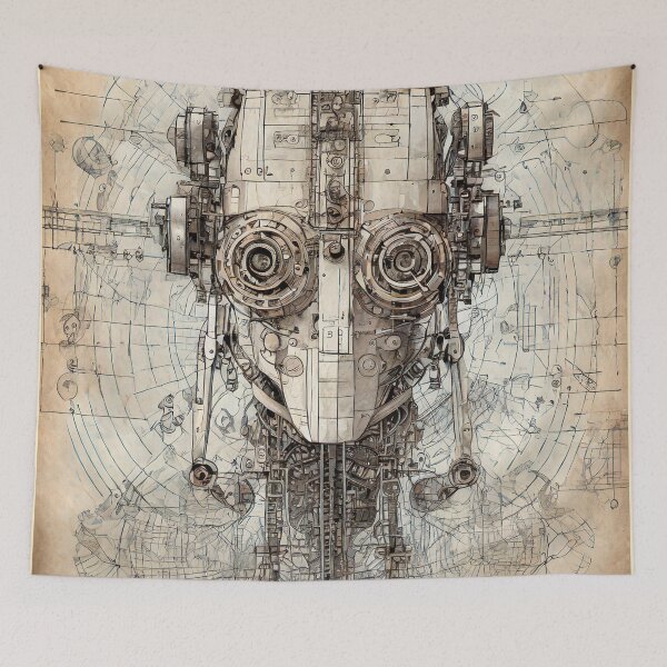 Item preview, Retro-Future Blueprint: Unveiling Tomorrow's Past designed and sold by drawbey.
