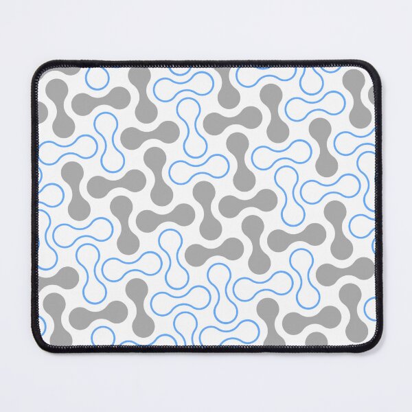 Item preview, Blue & Grey Double Bubble Blob Seamless Prolific Pattern designed and sold by Alchemy-A-La-G.