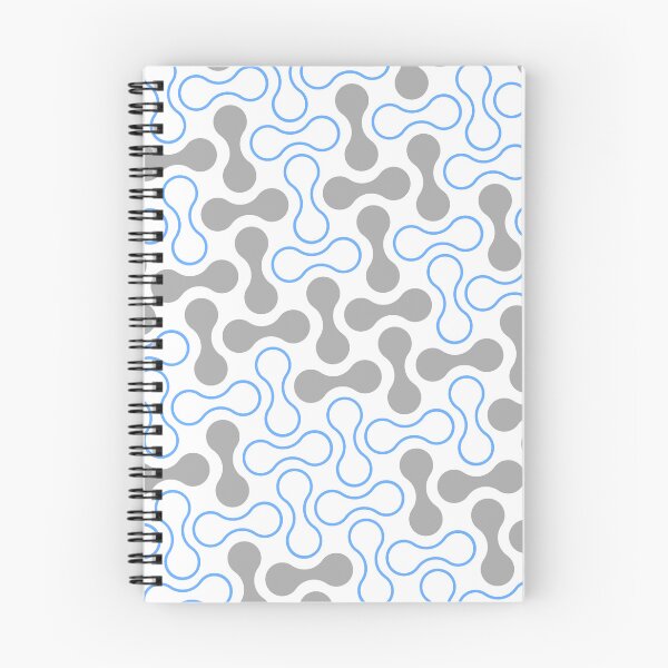 Item preview, Blue & Grey Double Bubble Blob Seamless Prolific Pattern designed and sold by Alchemy-A-La-G.