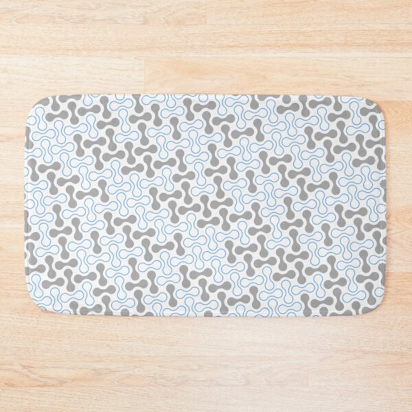 Item preview, Blue & Grey Double Bubble Blob Seamless Prolific Pattern designed and sold by Alchemy-A-La-G.
