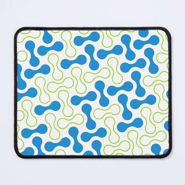 Item preview, Blue & Green Double Bubble Blob Seamless Prolific Pattern designed and sold by Alchemy-A-La-G.
