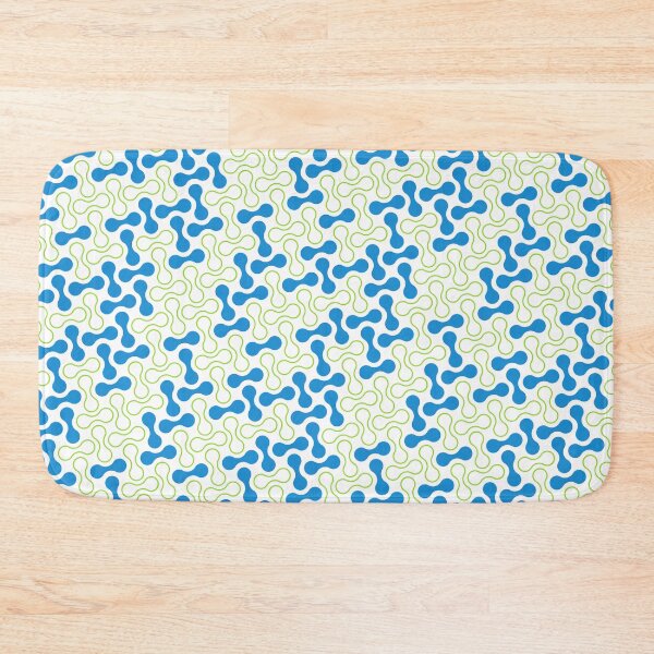 Item preview, Blue & Green Double Bubble Blob Seamless Prolific Pattern designed and sold by Alchemy-A-La-G.