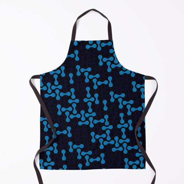 Item preview, Blue & Black Double Bubble Blob Seamless Prolific Pattern designed and sold by Alchemy-A-La-G.