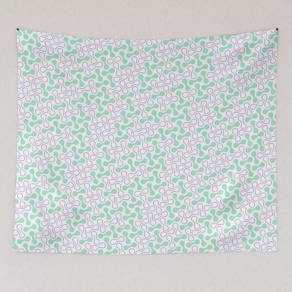 Item preview, Purple & Green Double Bubble Blob Seamless Prolific Pattern designed and sold by Alchemy-A-La-G.