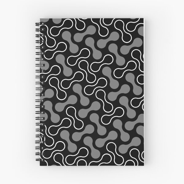 Item preview, Black & Grey Double Bubble Blob Seamless Prolific Pattern designed and sold by Alchemy-A-La-G.