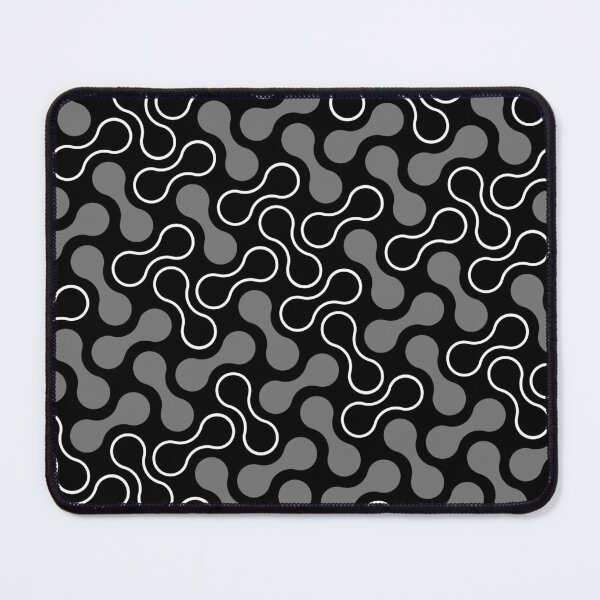 Item preview, Black & Grey Double Bubble Blob Seamless Prolific Pattern designed and sold by Alchemy-A-La-G.