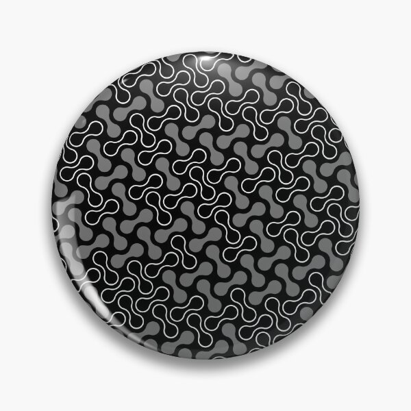 Item preview, Black & Grey Double Bubble Blob Seamless Prolific Pattern designed and sold by Alchemy-A-La-G.