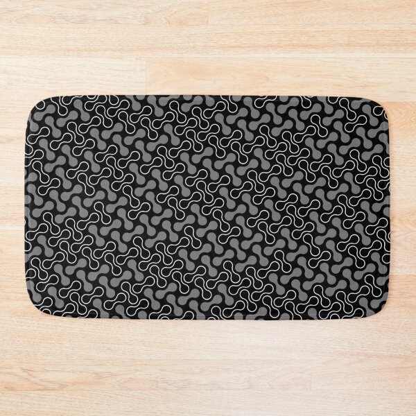 Item preview, Black & Grey Double Bubble Blob Seamless Prolific Pattern designed and sold by Alchemy-A-La-G.