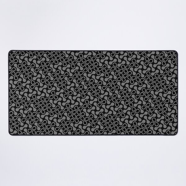 Item preview, Black & Grey Double Bubble Blob Seamless Prolific Pattern designed and sold by Alchemy-A-La-G.