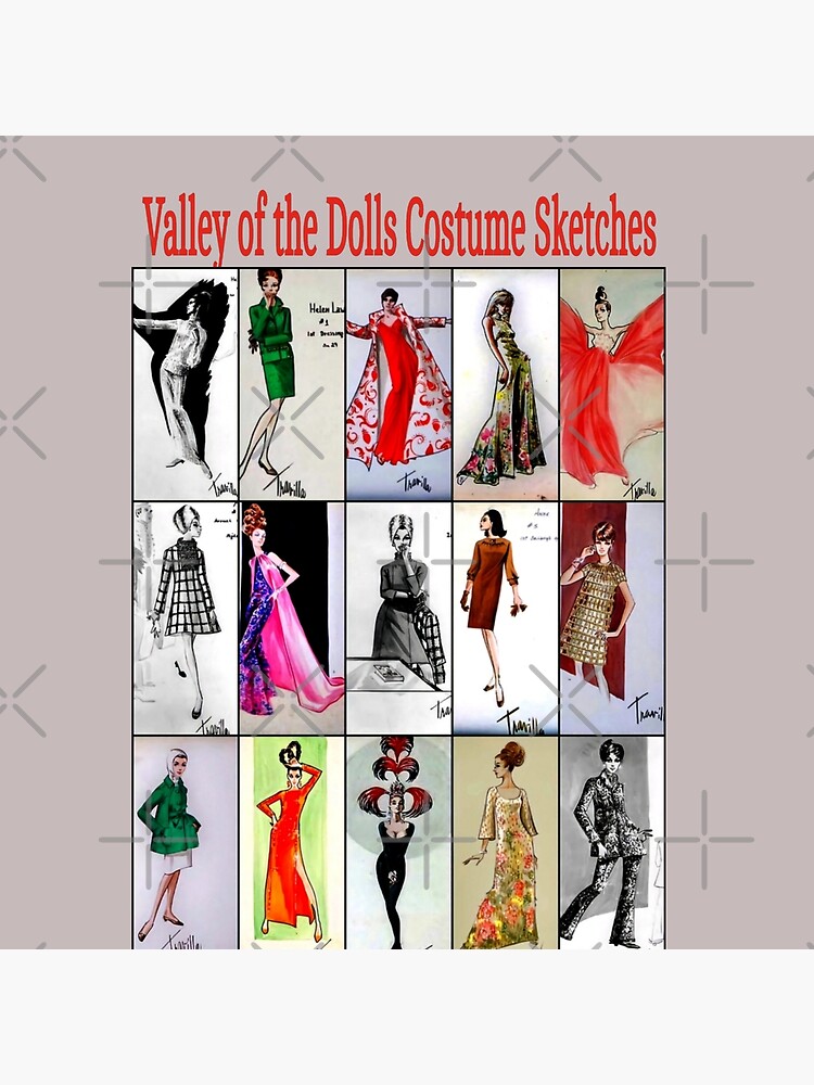 Valley of the Dolls Costume Sketches By Travilla - Costume Design