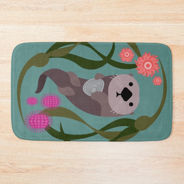 Item preview, Sea Otter floating in bull kelp designed and sold by StudioShel.