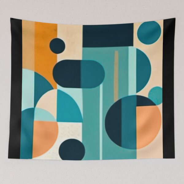 Item preview, Estampado de formas geométricas de mediados de siglo. designed and sold by saywhatcreative.