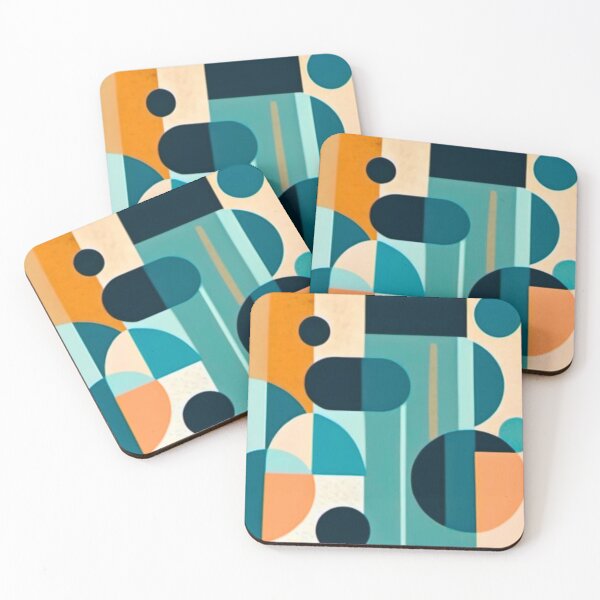 Item preview, Estampado de formas geométricas de mediados de siglo. designed and sold by saywhatcreative.