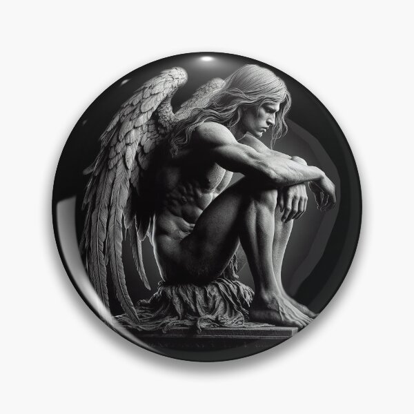 Item preview, WEEPING MALE ANGEL designed and sold by Foxlindesigns.