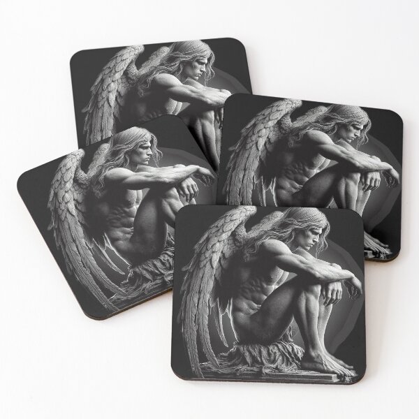 Item preview, WEEPING MALE ANGEL designed and sold by Foxlindesigns.