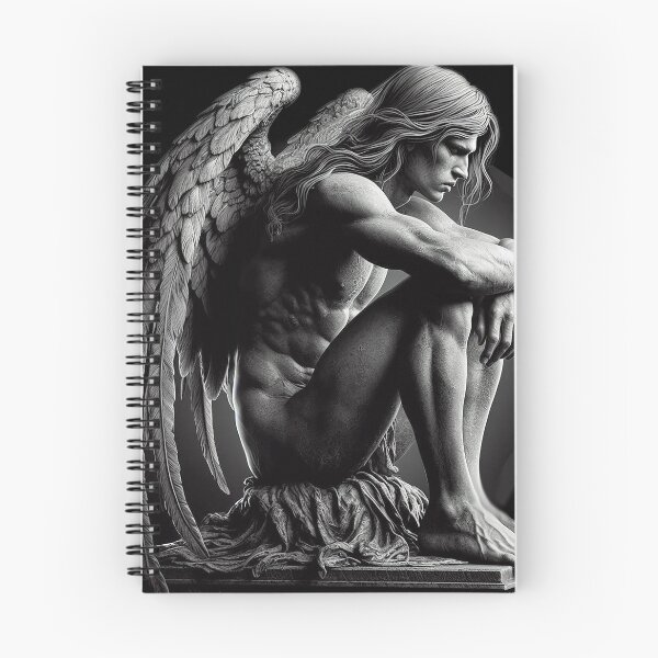 Item preview, WEEPING MALE ANGEL designed and sold by Foxlindesigns.