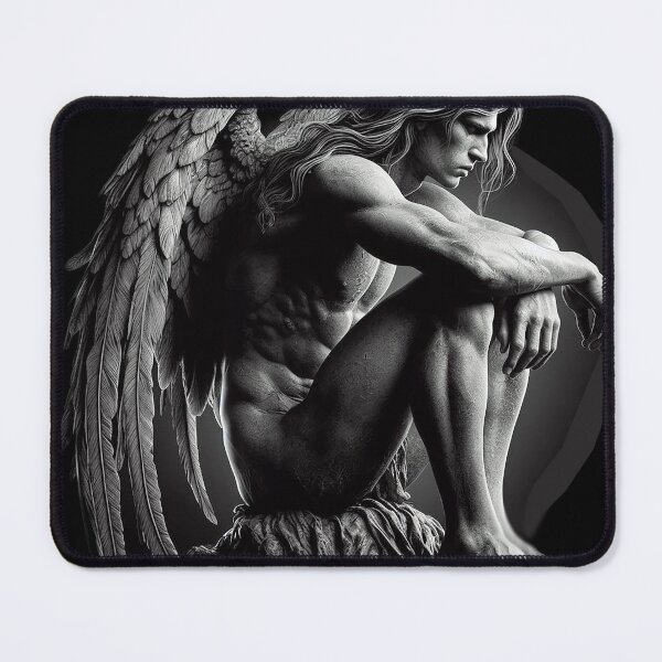 Item preview, WEEPING MALE ANGEL designed and sold by Foxlindesigns.