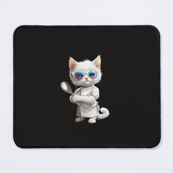 Item preview, Cool Chef Cat in White Coat designed and sold by DesignsbySimons.