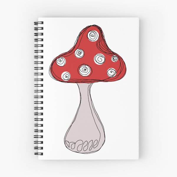 Item preview, Whimsical Mushroom Wonderland Line Art designed and sold by AgelessCreative.