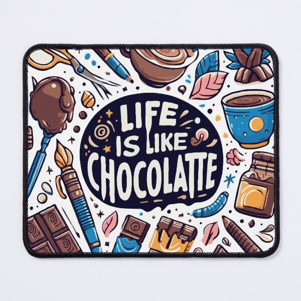 Item preview, life is like chocolate designed and sold by TshirtTalkYou.