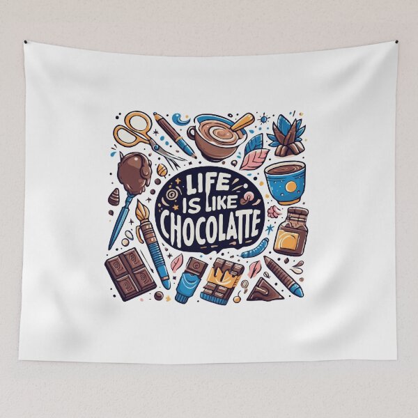 Item preview, life is like chocolate designed and sold by TshirtTalkYou.