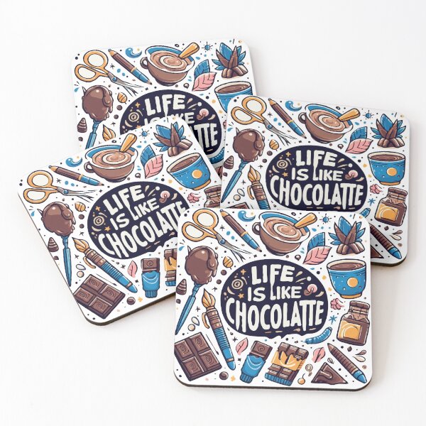 Item preview, life is like chocolate designed and sold by TshirtTalkYou.