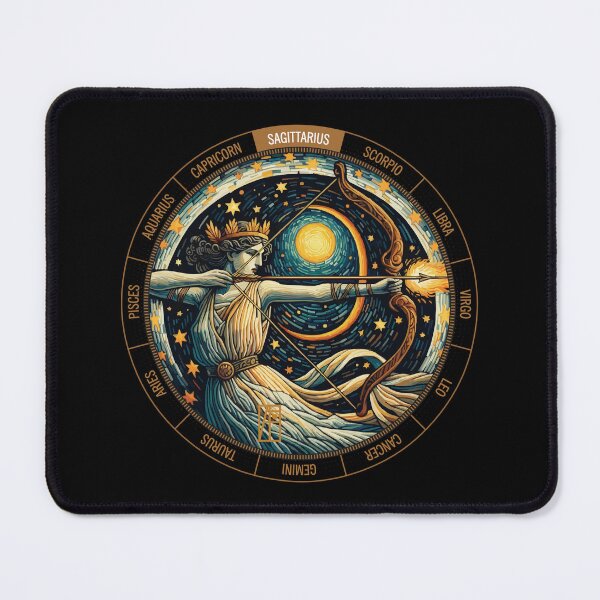 Item preview, ZODIAC Sagittarius - Astrological SAGITTARIUS - SAGITTARIUS - ZODIAC sign - Van Gogh style - 10 designed and sold by ArtProjectShop.