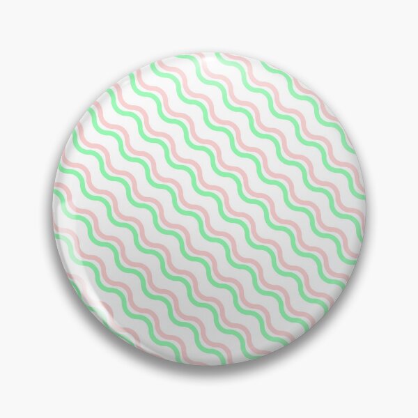 Item preview, Green & Peach Double Wave Line Seamless Prolific Pattern designed and sold by Alchemy-A-La-G.