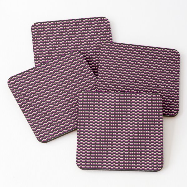 Item preview, Pink & Peach Double Wave Line Seamless Prolific Pattern designed and sold by Alchemy-A-La-G.
