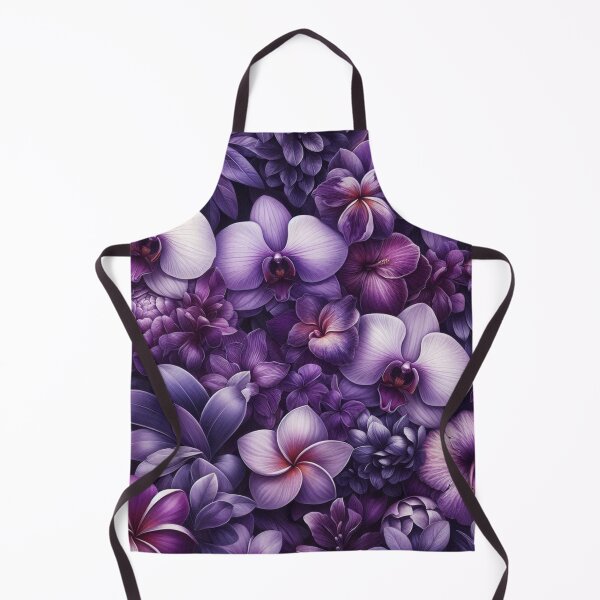 Item preview, Hawaiian Tropical Floral Seamless Pattern, watercolor, purple designed and sold by asbno19.