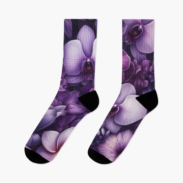 Item preview,  Hawaiian Tropical Floral  Seamless Pattern, watercolor,  purple designed and sold by asbno19.