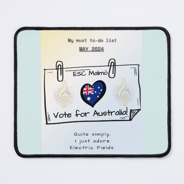 Item preview, EUROVISION SONG CONTEST 2024, VOTE FOR AUSTRALIA, ESC designed and sold by CreativeBizarre.