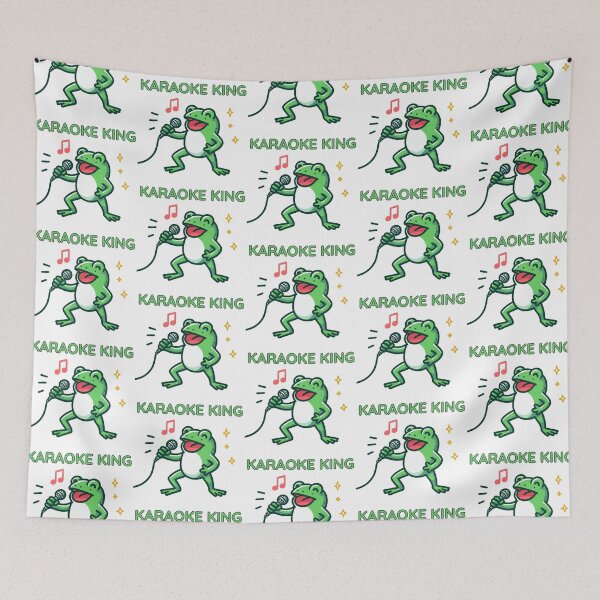 Item preview, Karaoke King Frog designed and sold by LemuellTrends.