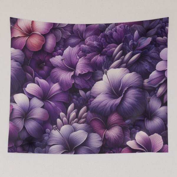 Item preview, Hawaiian Tropical Floral  Seamless Pattern, watercolor,  purple designed and sold by asbno19.