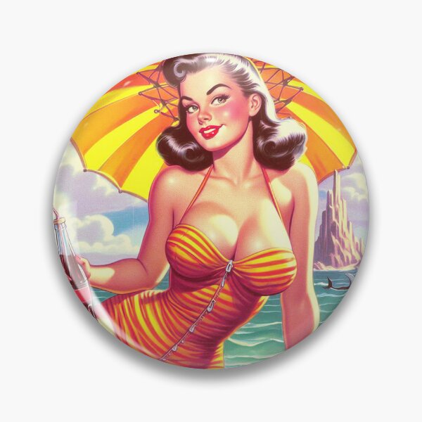 Item preview, Retro Summer Pin-up designed and sold by PulpVintage.