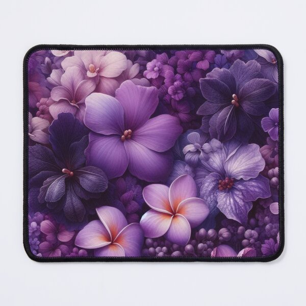 Item preview, Hawaiian Tropical Floral Seamless Pattern, watercolor, purple designed and sold by asbno19.