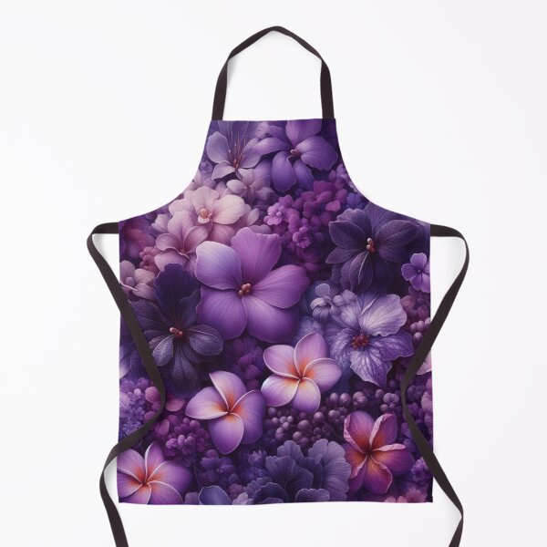 Item preview, Hawaiian Tropical Floral Seamless Pattern, watercolor, purple designed and sold by asbno19.
