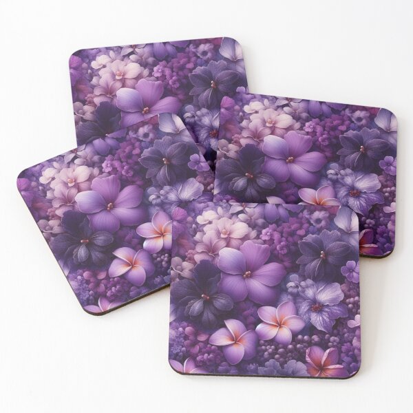 Item preview, Hawaiian Tropical Floral  Seamless Pattern, watercolor,  purple designed and sold by asbno19.