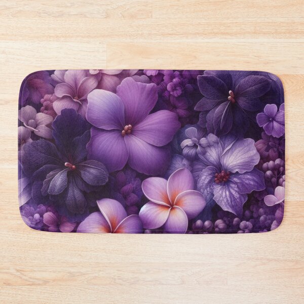 Item preview, Hawaiian Tropical Floral  Seamless Pattern, watercolor,  purple designed and sold by asbno19.