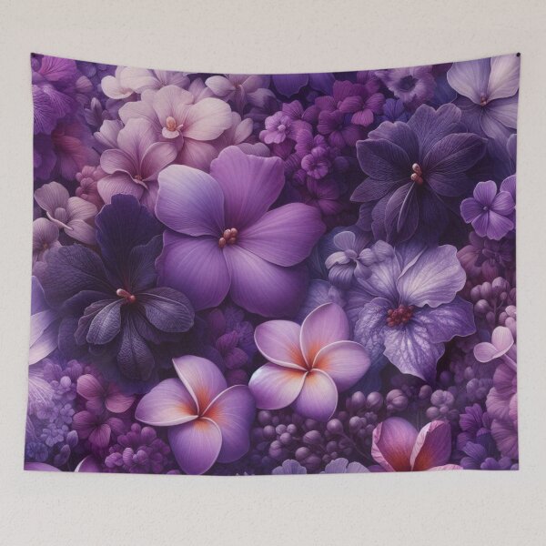 Item preview, Hawaiian Tropical Floral  Seamless Pattern, watercolor,  purple designed and sold by asbno19.