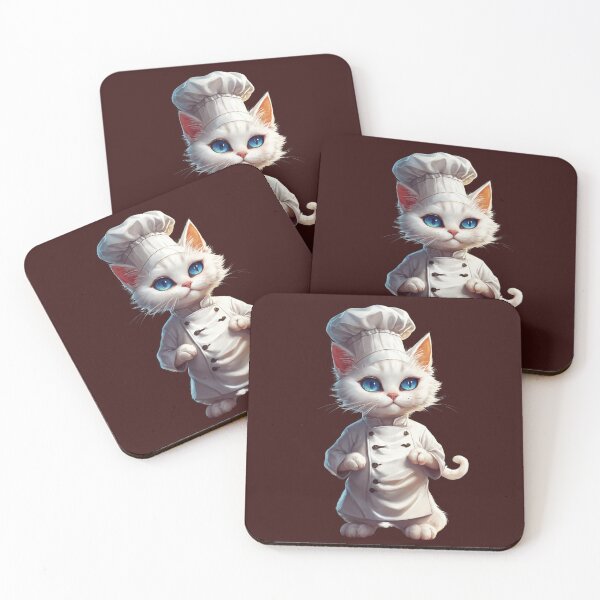 Item preview, Cool Chef Cat in White Coat designed and sold by DesignsbySimons.